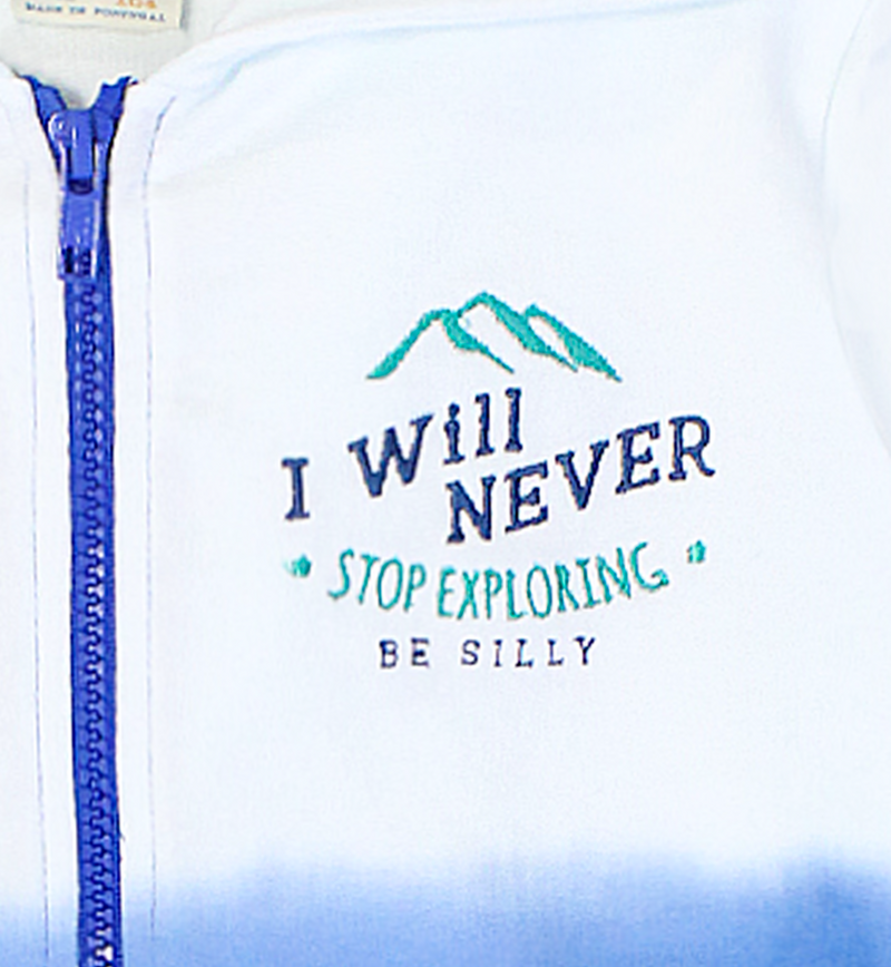 Never stop exploring organic jacket